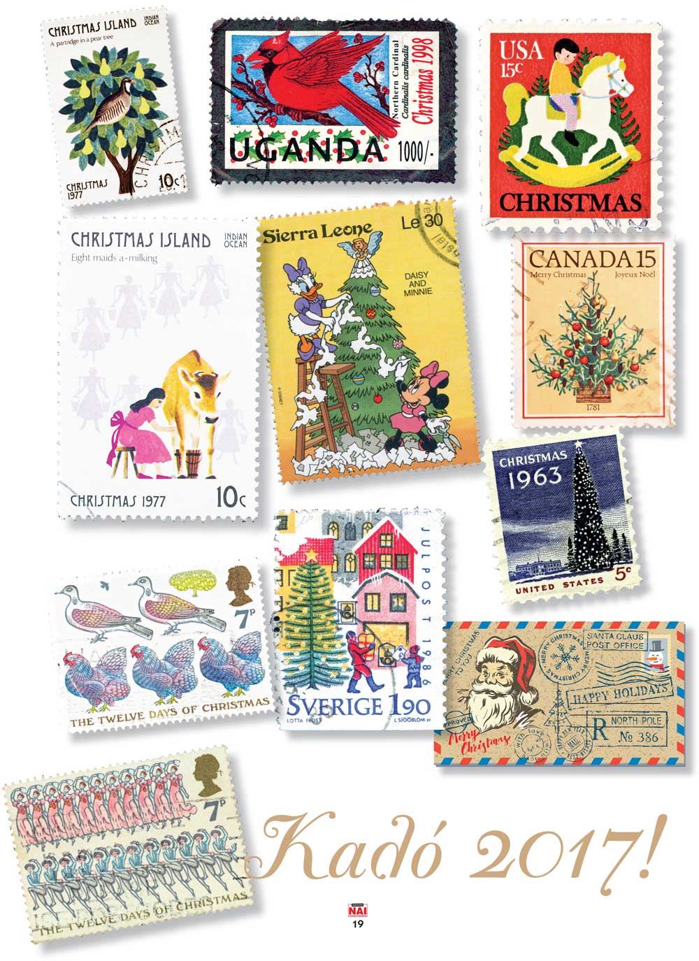 Γραμματόσημα με μηνύματα Χριστουγέννων!